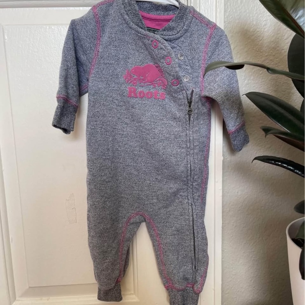 Roots Gray Kids One Piece